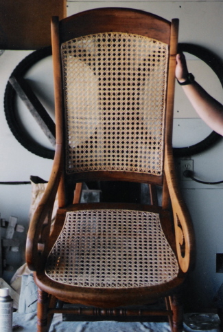 rocking chair after repair